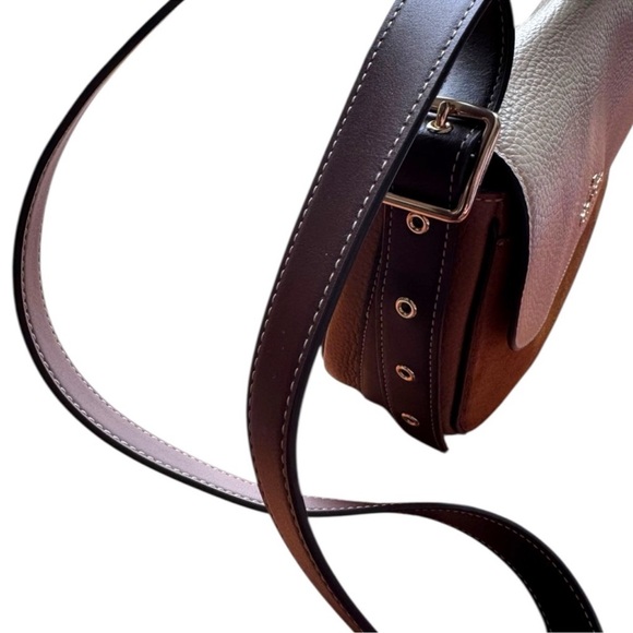 Coach Macie Saddle Bag In Colorblock Crossbody Like New - Picture 5 of 14